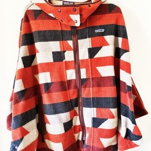 Patagonia fleece poncho